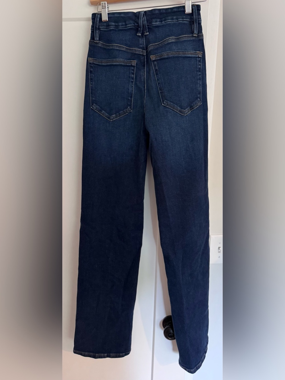 Good American Women's Bootcut Jeans in Dark Blue